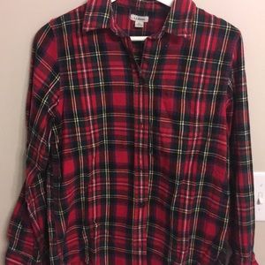 Women’s fitted Plaid Button Down